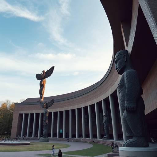 Museum of Anthropology with its striking architecture and totem poles